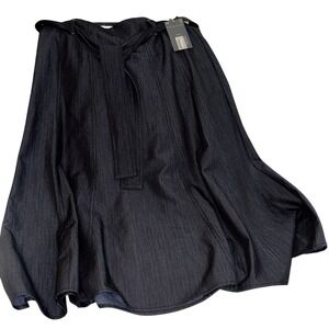 Women's Worthington Petite Size 2P Charcoal Skirt  W/ Belt